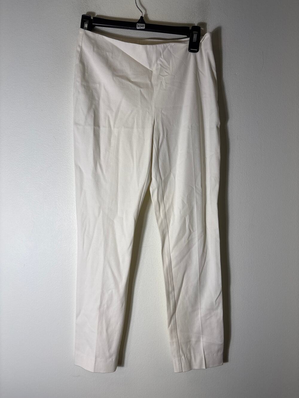 Elie Tahari White Straight Leg Ankle Pants Sz 2